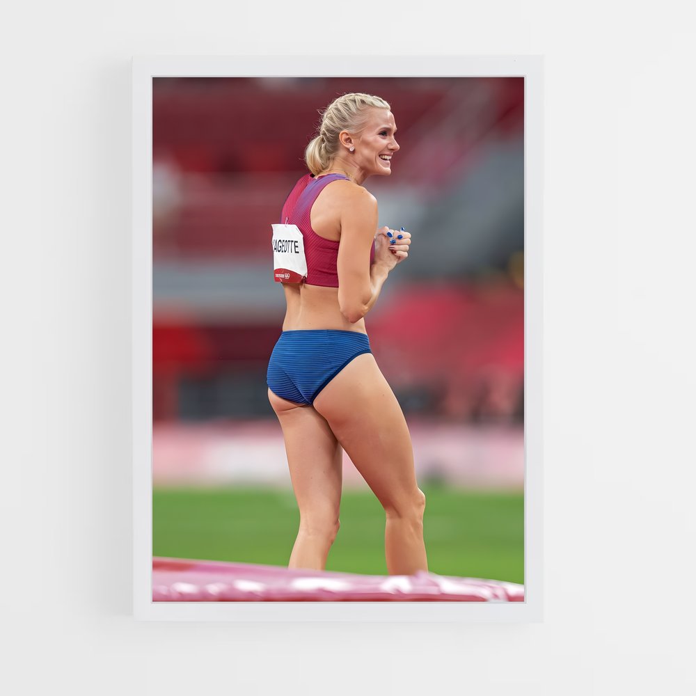 Poster Saut de Hurdle – affiche Athlétisme (vue 3)